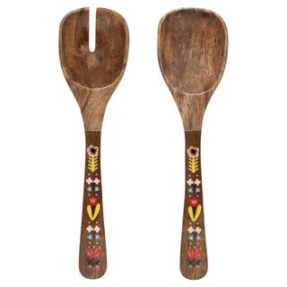 Frida Mango Wood Salad Server Set