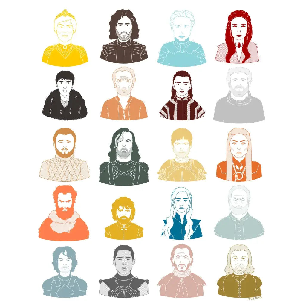 Game of Thrones Characters Print | 8x10