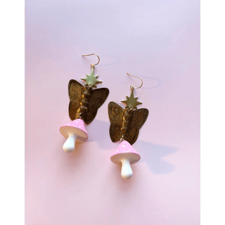 Garden Goddess Mushroom Earrings