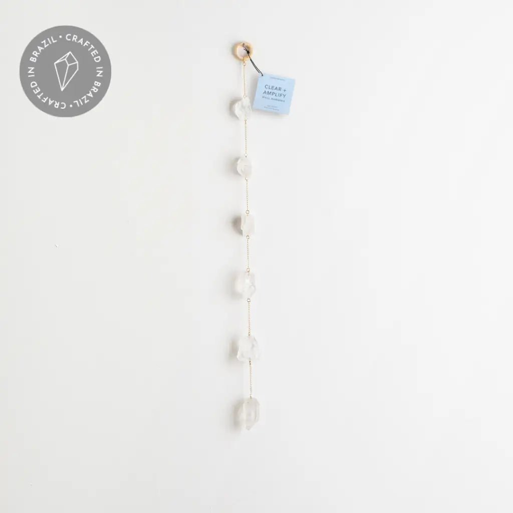 Clear and Amplify Crystal Wall Hanging