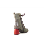 Geraldine Leather Retro Laceup Booties