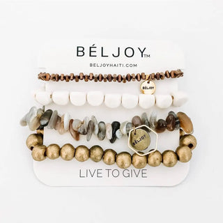 Gold + Neutrals Bracelet Stack