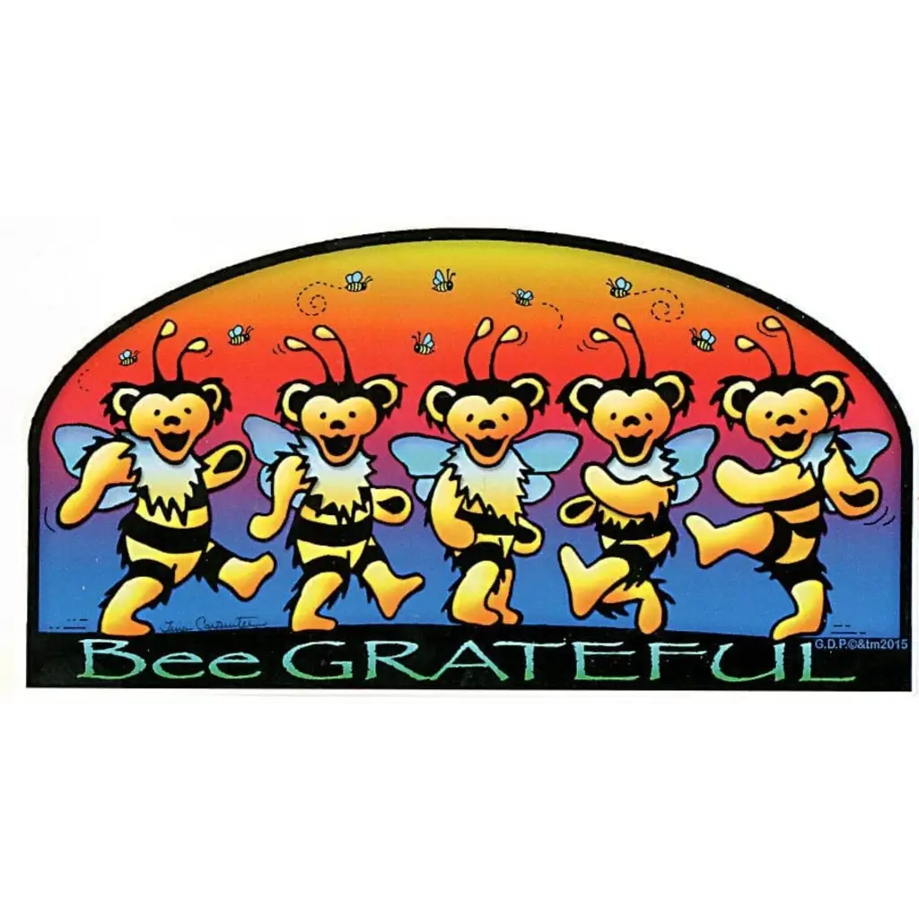 Grateful Dead Bee Dancing Bear Bees Sticker