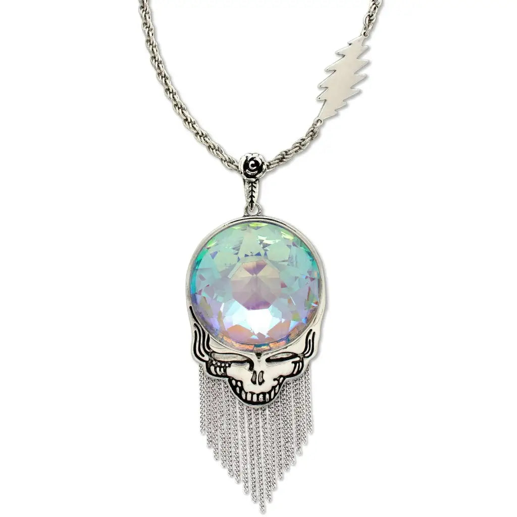 Grateful Dead Jewelry Steal Your Prism Necklace with Fringe