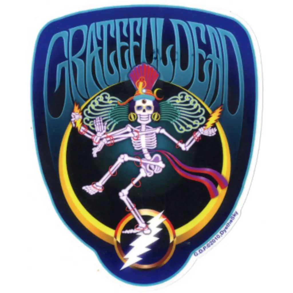 Grateful Dead Shiva Skeleton Sticker
