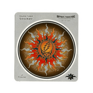 Grateful Dead Steal Your Face Fiery Sun Sticker