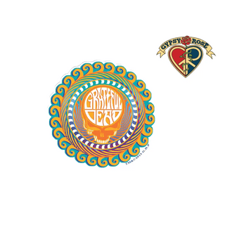 Grateful Dead Steal Your Face Spiral Sticker