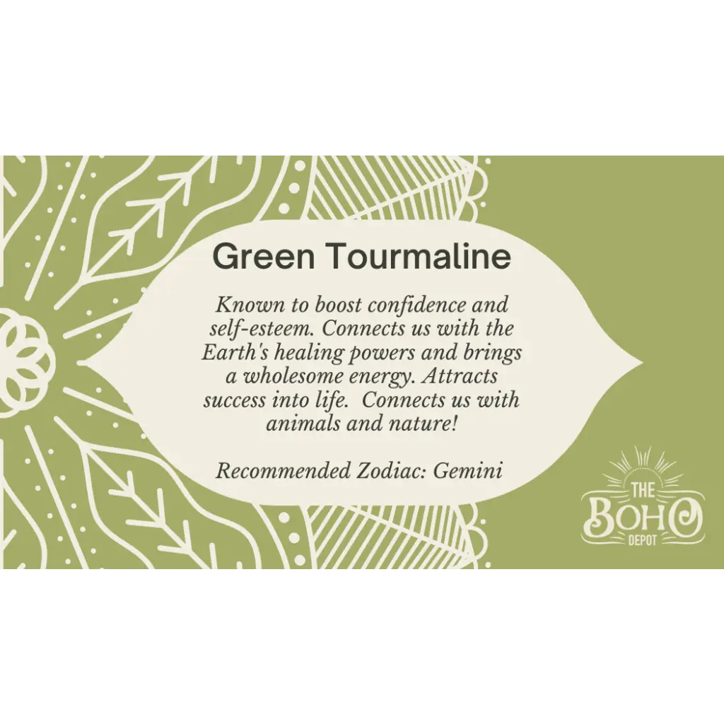 Green Tourmaline Crystal Pieces