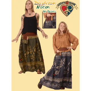 Gypsy Rose - Cotton Dangling Pocket Skirt