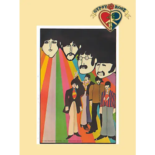 The Beatles Yellow Submarine Rainbow Sticker