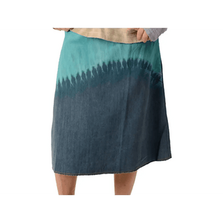 Tie-Dye Denim Rough Cut Skirt - S/M