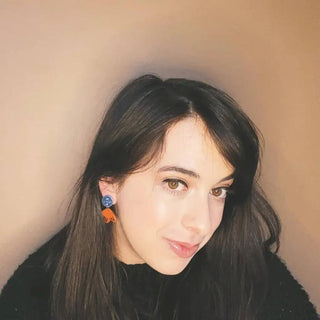 Hand-Painted Terracotta Earrings