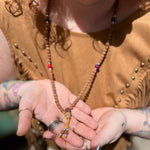 Handmade Rudraksha bead necklace for yoga and mindfulness