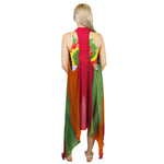 Hashtag Maxi Fringed Vest: One Size / Sage