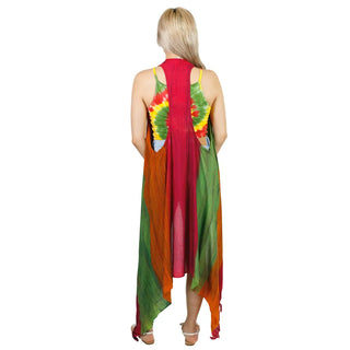 Hashtag Maxi Fringed Vest: One Size / Sage