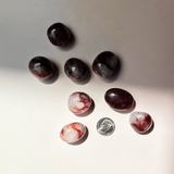 hematoid quartz red inclusion crystal tumble stone