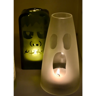 Hippie Glass - Halloween Candle Covers Made from Recycled