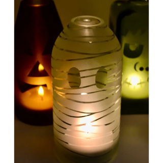 Hippie Glass - Halloween Candle Covers Made from Recycled