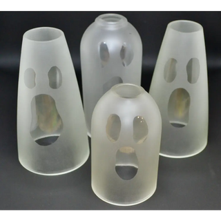 Hippie Glass - Halloween Candle Covers Made from Recycled