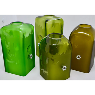 Hippie Glass - Halloween Candle Covers Made from Recycled