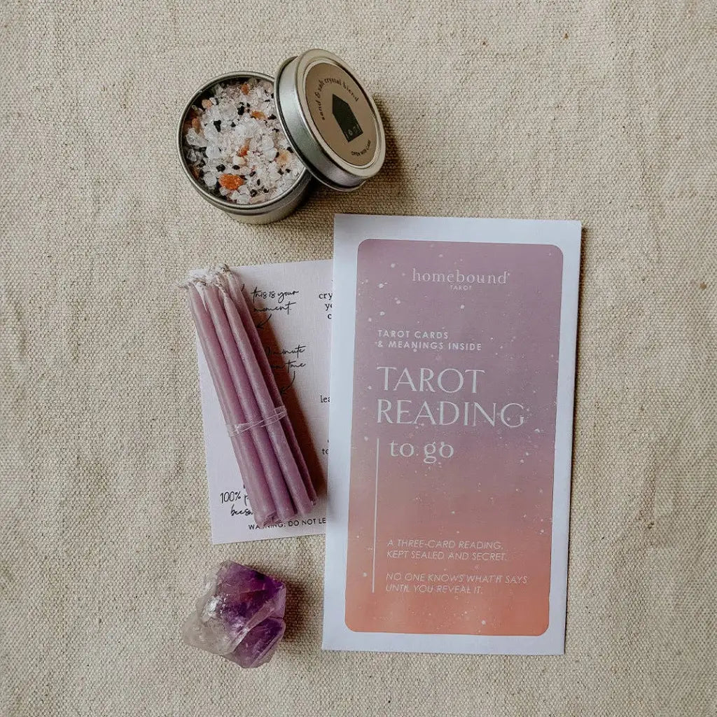 Manifestation Tarot Kit - Finding Peace Amethyst Crystal