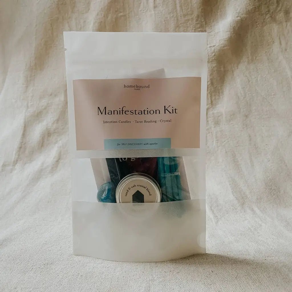 Manifestation Kit - Self Discovery with Blue Apatite - The Boho Depot