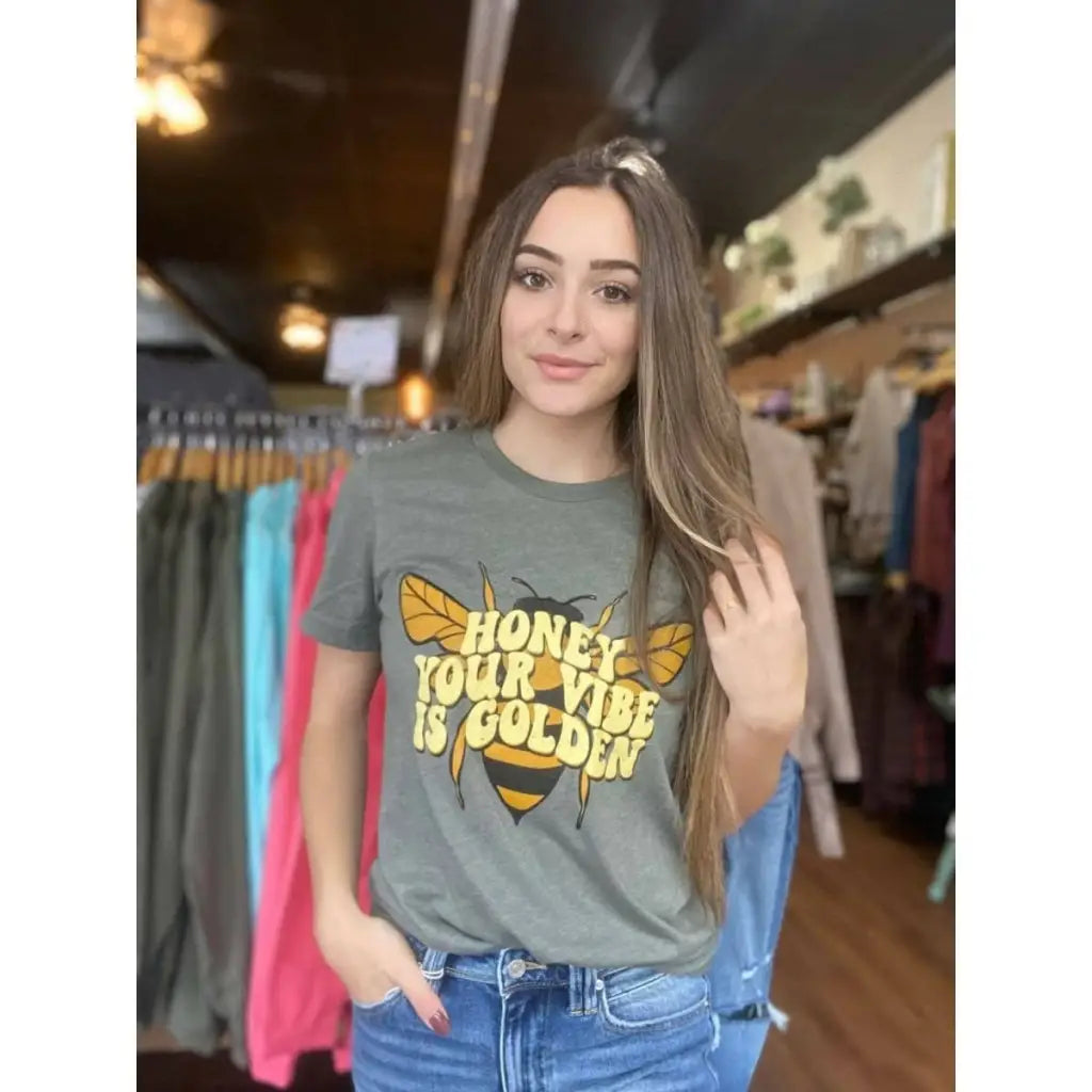’Honey Your Vibe Is Golden’ Shirt - Small