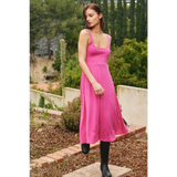 Hot Pink Dress - Midi - by Lara Daisy - Dress