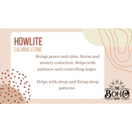 Howlite Crystal Tumbled Stone - Crystals