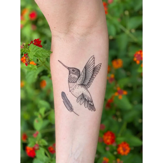 Hummingbird Temporary Tattoo - 1 Pack