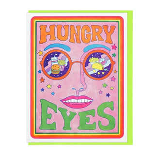 Recycled Greeting Card - Hungry Eyes