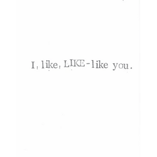 'I Like LIKE-like You' Minimalist Love Card - The Boho Depot