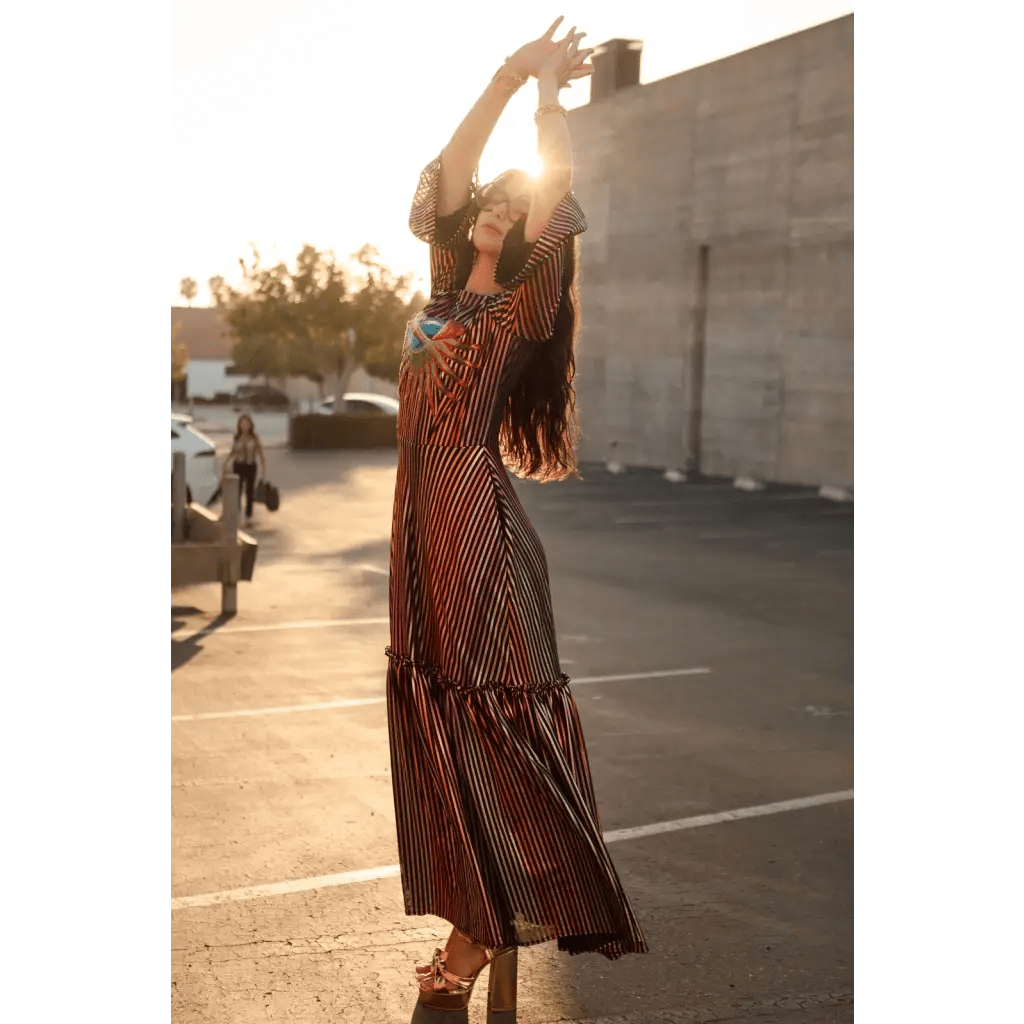 boho disco dress Bohemian Retro Vintage Boho Dress Short Sleeves Hippie Disco Paisley Bohemian Fancy Dress Women's Masquerade Music Festival Retro Theme Party Adults' Dress 2026