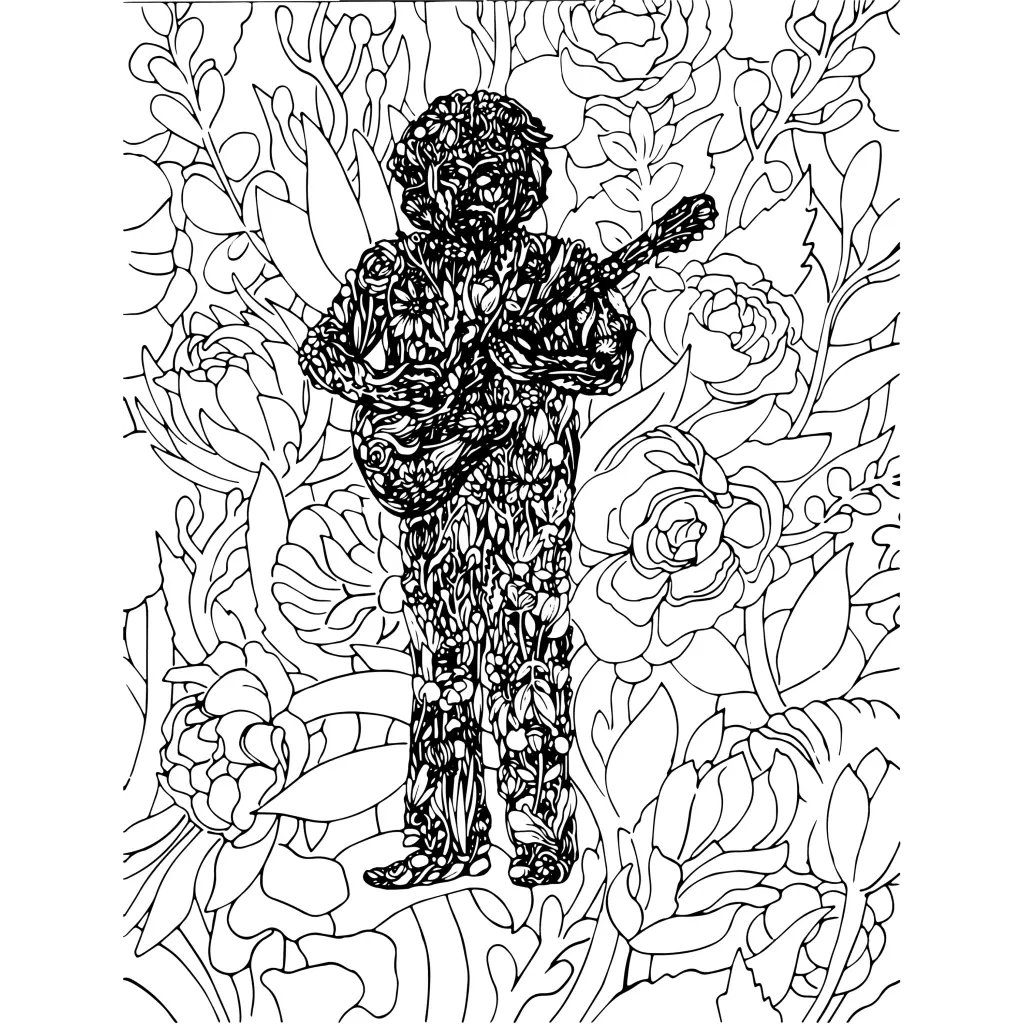 Jerry Garcia Guitar Grateful Dead Art Print - 11x14