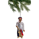 Jimi Hendrix Handmade Felt Ornament