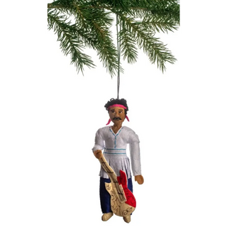 Jimi Hendrix Handmade Felt Ornament