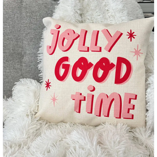 Jolly Good Time Christmas Pillow