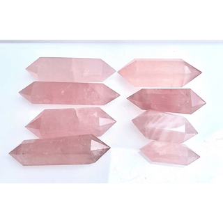 Double Terminated Crystal Points - Rose Quartz