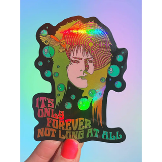 Labyrinth David Bowie Hologram Sticker 3 Inch