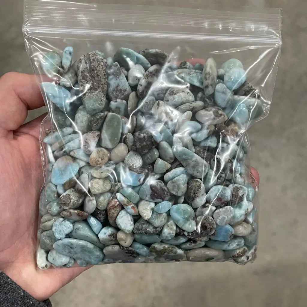 Larimar Stone - Small Tumbled Rare Crystal