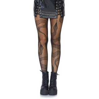 Leg Avenue - Snake Net Tights: Black / One Size