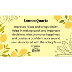 Lemon Quartz Crystal Tumbled Stone - Crystals
