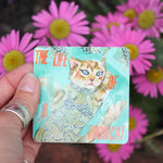 Life of a Showcat Vinyl Sticker – glossy waterproof cat showgirl sticker for laptops and water bottles