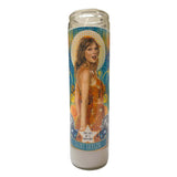 Life of a Showgirl Taylor Swift prayer candle in glass jar