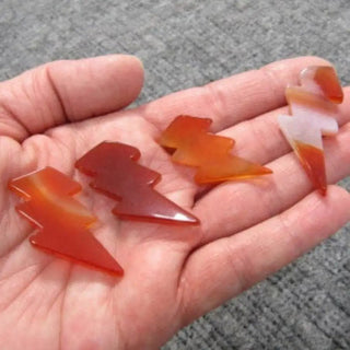 Lightning Bolts Assorted Gemstones 1 Inch - Carnelian