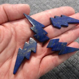 Lightning Bolts Assorted Gemstones 1 Inch - Lapis