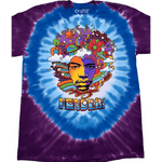 Liquid Blue Jimi Hendrix Tie-Dye T-Shirt - Small