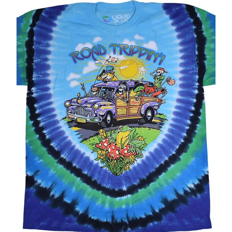 Liquid Blue Road Trippin Grateful Dead T-Shirt - Small