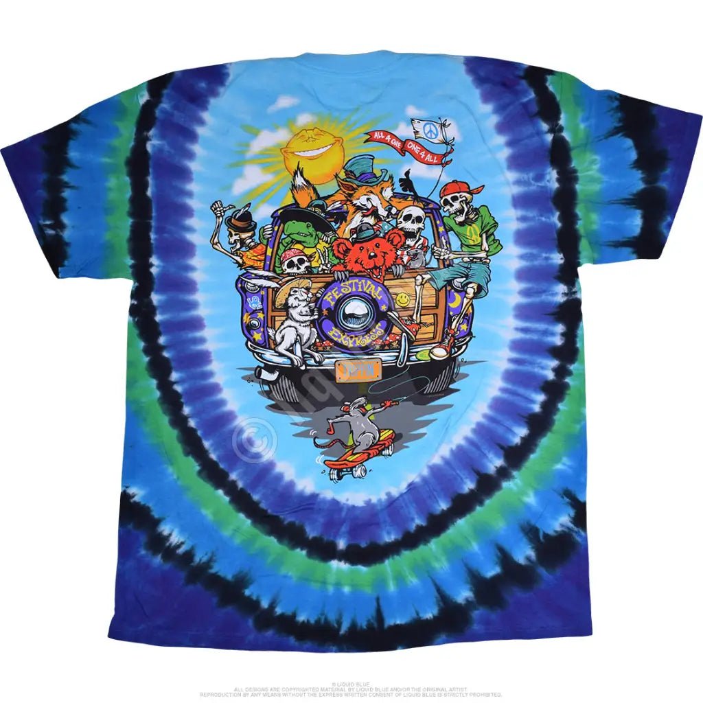 Liquid Blue Road Trippin Grateful Dead T-Shirt