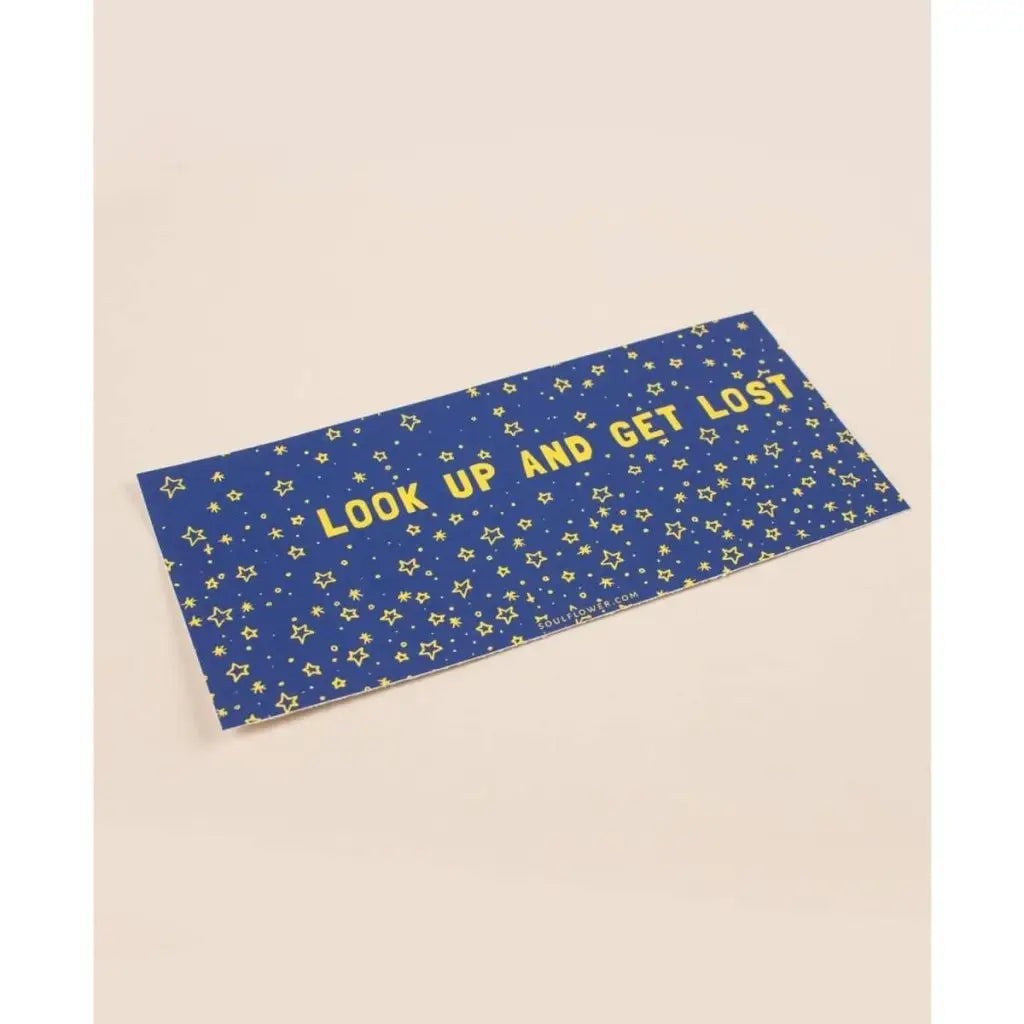 Look Up and Get Lost Mini Bumper Sticker